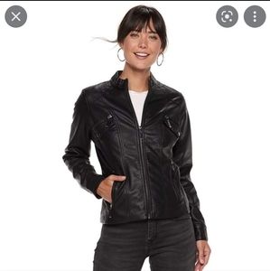 Women's Apt. 9 Faux Leather Moto Jacket